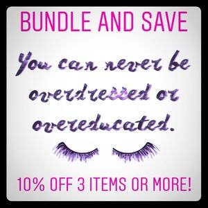 10% off three items or more!